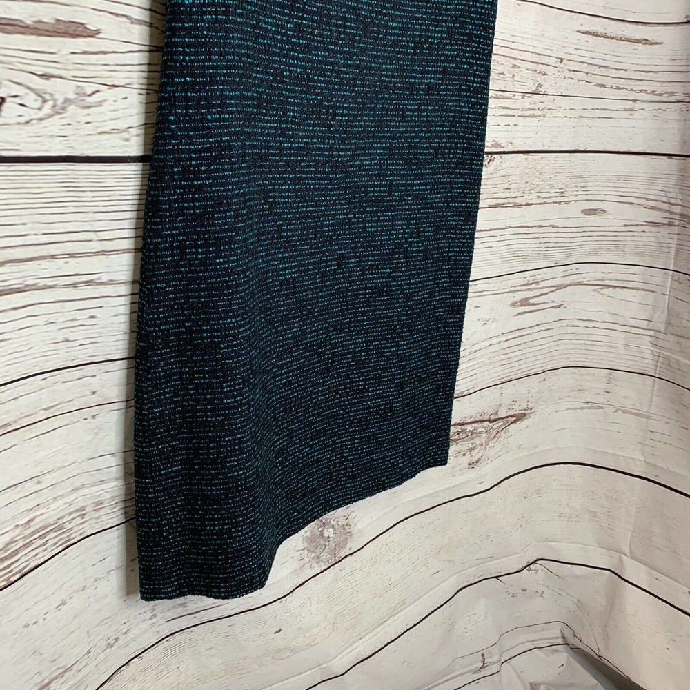 Tahari Sheath Dress Woven Textured Material Navy - Picture 3 of 9